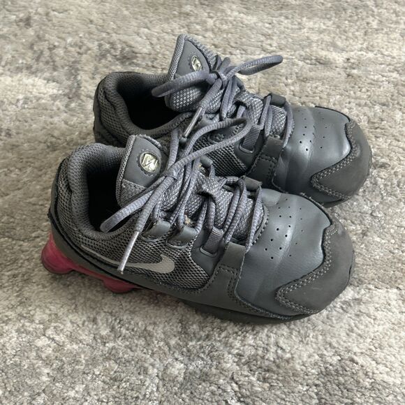 Nike Shox Shoes Gray Pink Baby Girl 9C 848119-006 Toddler Sneakers - Picture 1 of 8